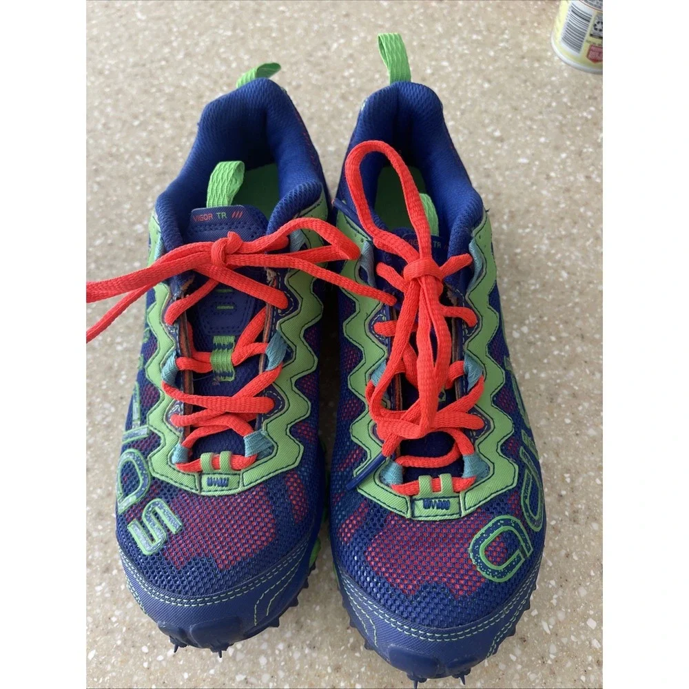 EUC Y2K Adidas Vigor TR Blue Green Orange Sneakers Outdoor Trail Runners Size 6 - Picture 4 of 13